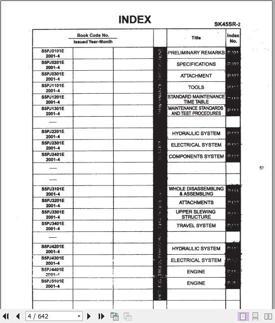 Kobelco Hydraulic Excavator SK45SR 2 Service Manual 2