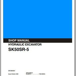 Kobelco Hydraulic Excavator SK50SR 5 I Shop Manual 1