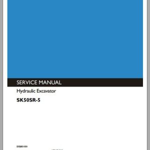 Kobelco Hydraulic Excavator SK50SR 5 Service Manual 1