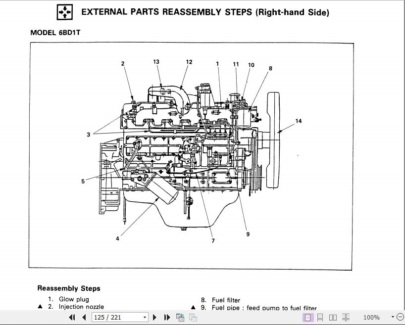 Kobelco K904 II K905LC II Isuzu Industrial Diesel Engine Service Manual 3