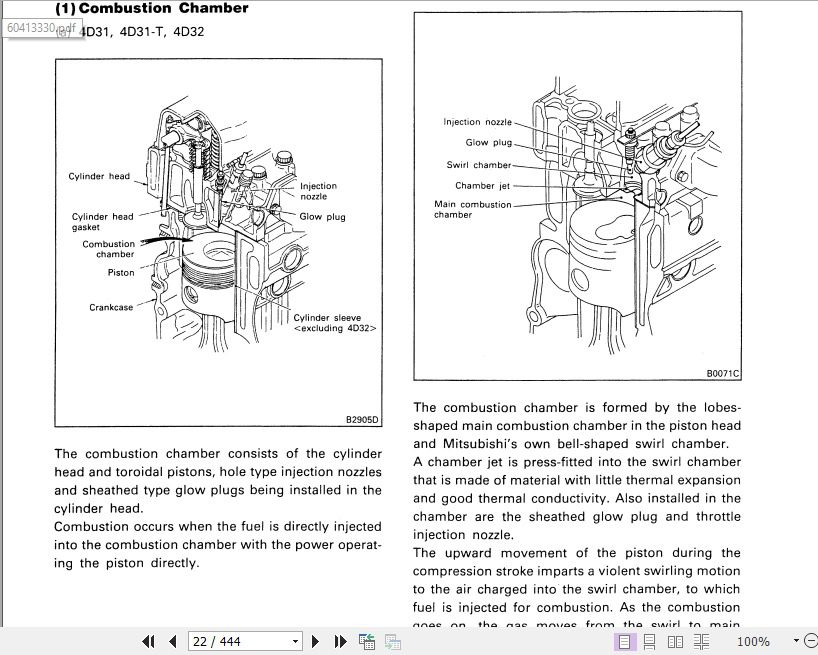 Kobelco Mitsubishi 4D3 4DR Diesel Engine For Industrial Use Service Manual 3