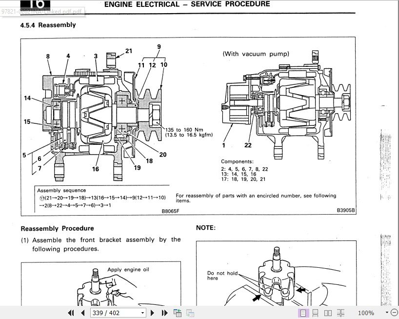 Kobelco Mitsubishi 6D1 Diesel Engine For Industrial Use Shop Manual 4