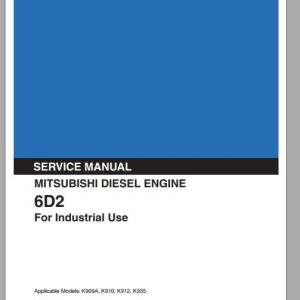 Kobelco Mitsubishi 6D2 Diesel Engine For Industrial Use Sevice Manual 1