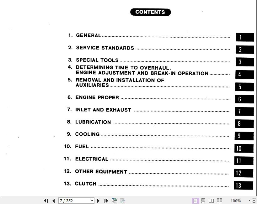 Kobelco Mitsubishi 8DC8 8DC9 and up Diesel Engine Shop Manual 2