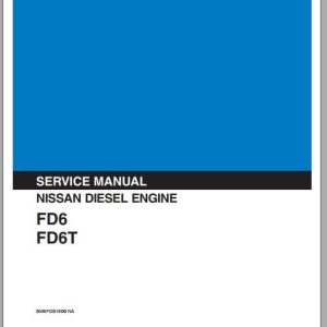 Kobelco Nissan FD6 FD6T Diesel Engine Service Manual 1