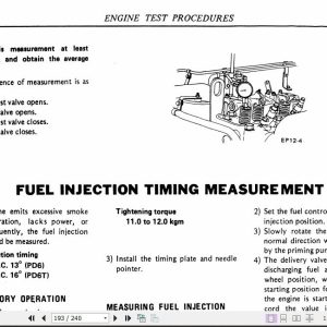 Kobelco Nissan PD6 and PD6T LK850 II Diesel Engine Service Manual 4