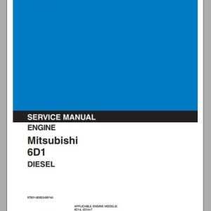 Kobelco Mitsubishi 6D1 Diesel Engine Sevice Manual 1