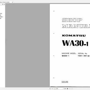 Komatsu Wheel Loaders WA30 1 Shop Manual