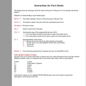 Kubota B7200E Parts Catalogue 1