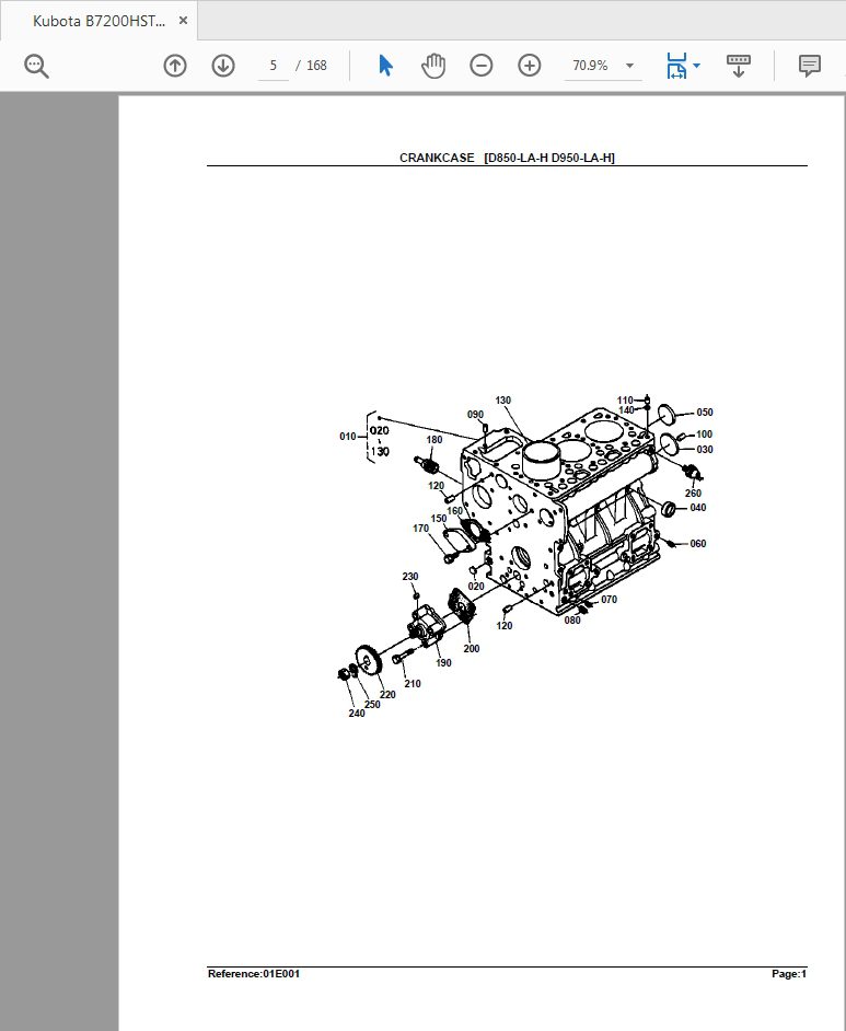 Kubota B7200HSTD Parts Catalogue 4