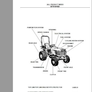Kubota B7510 Parts Catalogue 2