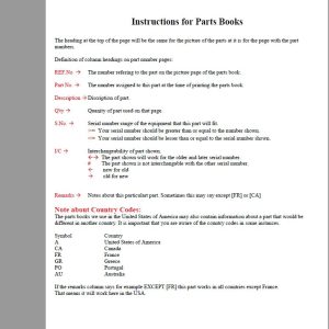 Kubota B8200DP Parts Catalogue 1