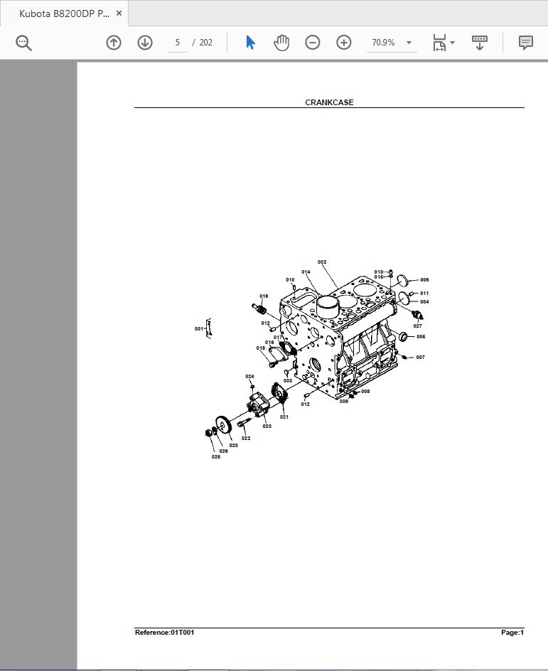 Kubota B8200DP Parts Catalogue 3