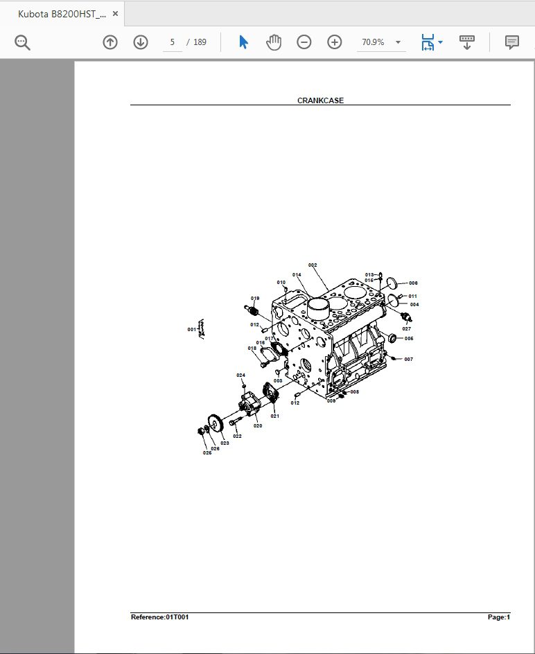 Kubota B8200HST DP Parts Catalogue 3