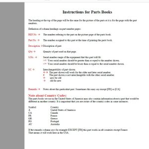 Kubota Tractor B2410HSE Parts Manual 1