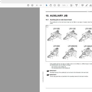 Liebherr Conversion Fixed Jib Luffing Job Auxiliary Jib Operating Manual En 4