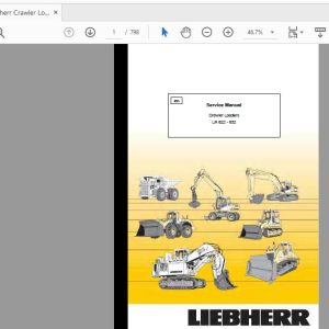 Liebherr Crawler Loader LR622 LR632 Service Manual 1