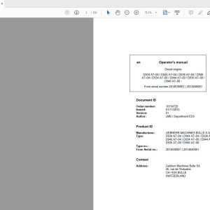 Liebherr Diesel Engine D934 D936 D944 D946 A7 04 A7 00 Operator Manual 1