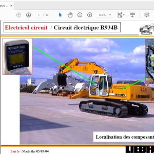 Liebherr Excavator R934B Electrical Circuit 1