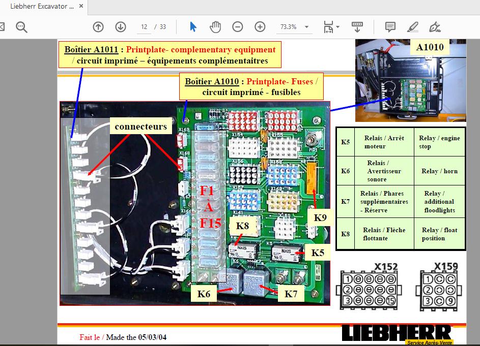 Liebherr Excavator R934B Electrical Circuit 3 1