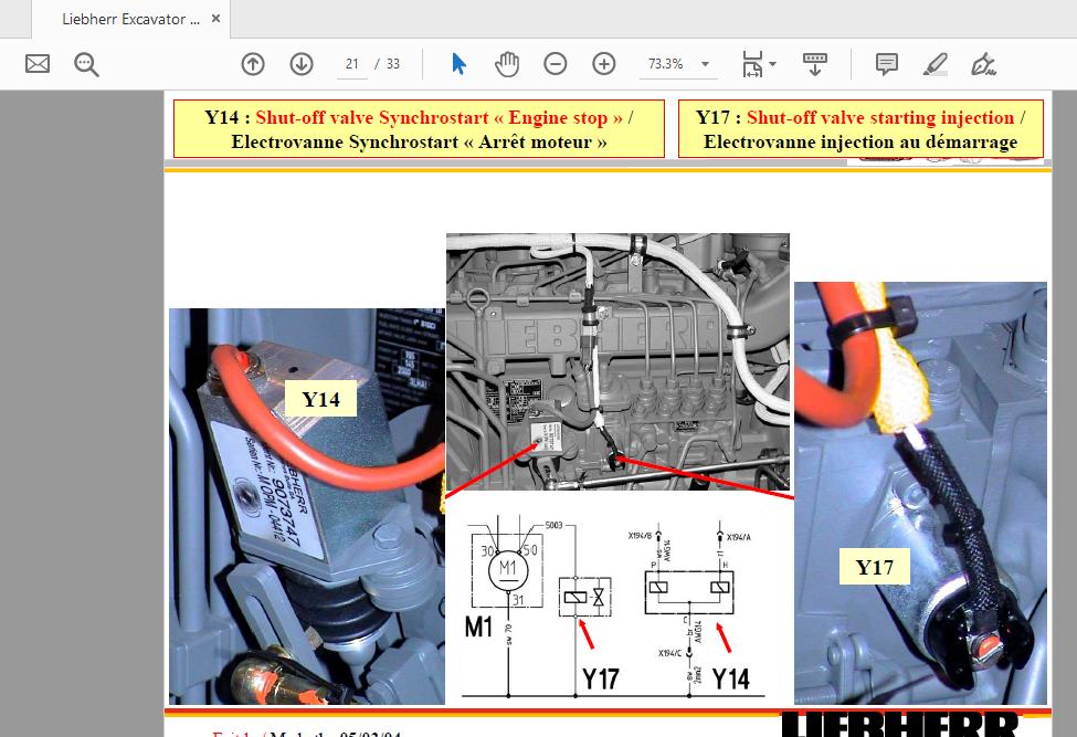 Liebherr Excavator R934B Electrical Circuit 4 1