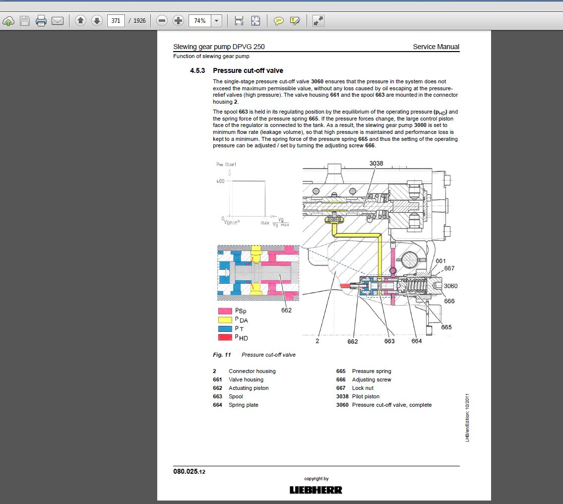Liebherr Hydraulic Excavator LH 120M C Service Manual 11101175 2