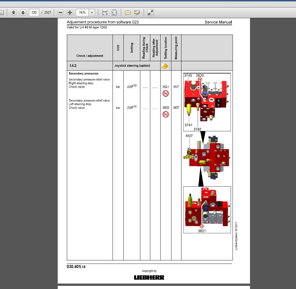Liebherr Hydraulic Excavator LH 40M 1202 LH40 C 1211 LH50 M 1203 LH50 T 1221 Timber Service Manual 11651940 3