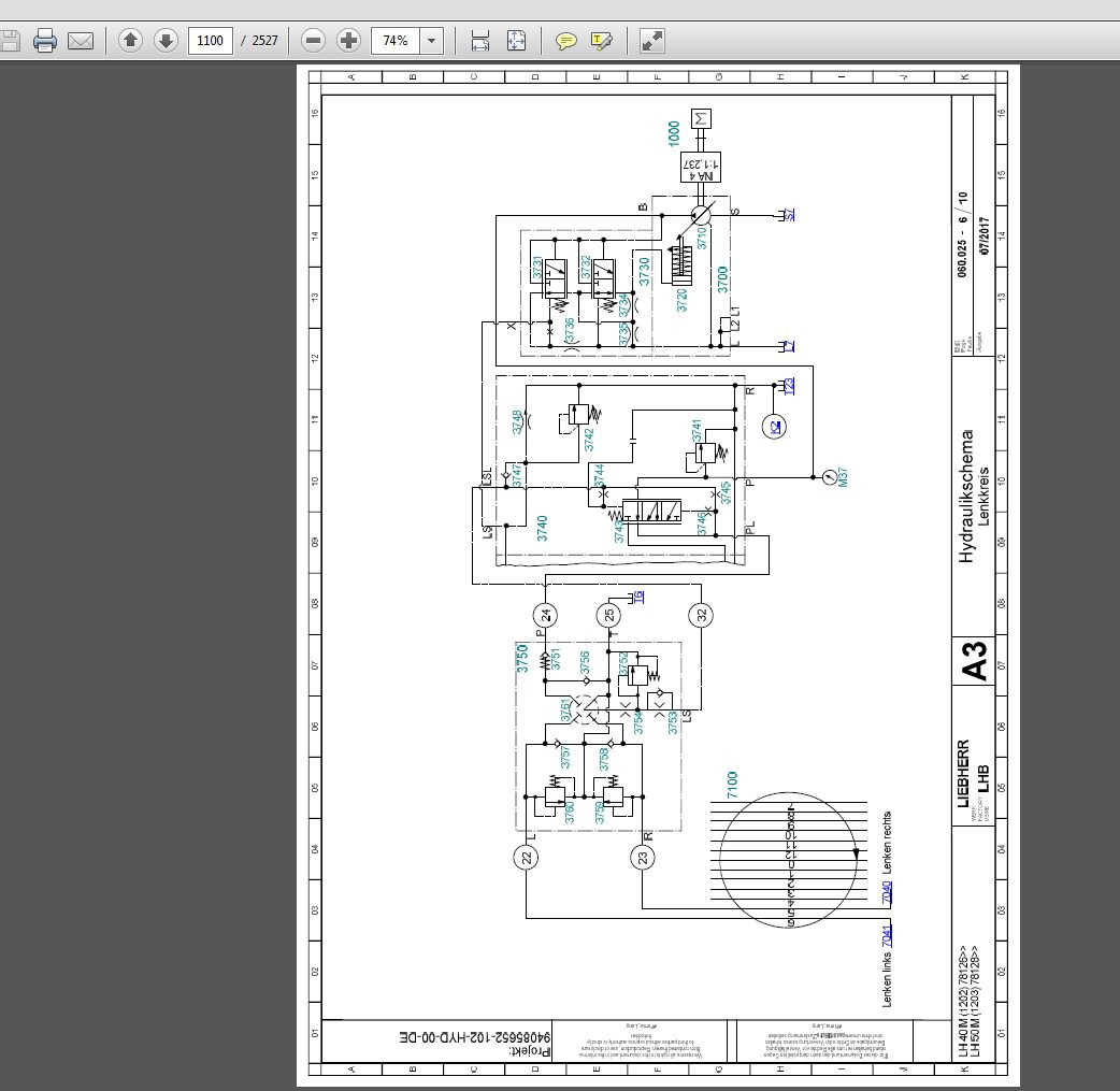 Liebherr Hydraulic Excavator LH 40M 1202 LH40 C 1211 LH50 M 1203 LH50 T 1221 Timber Service Manual 11651940 4