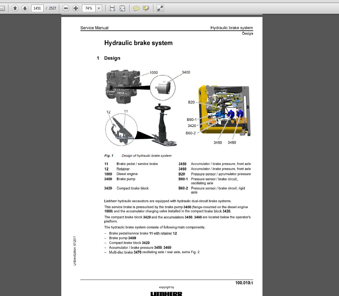 Liebherr Hydraulic Excavator LH 40M 1202 LH40 C 1211 LH50 M 1203 LH50 T 1221 Timber Service Manual 11651940 5