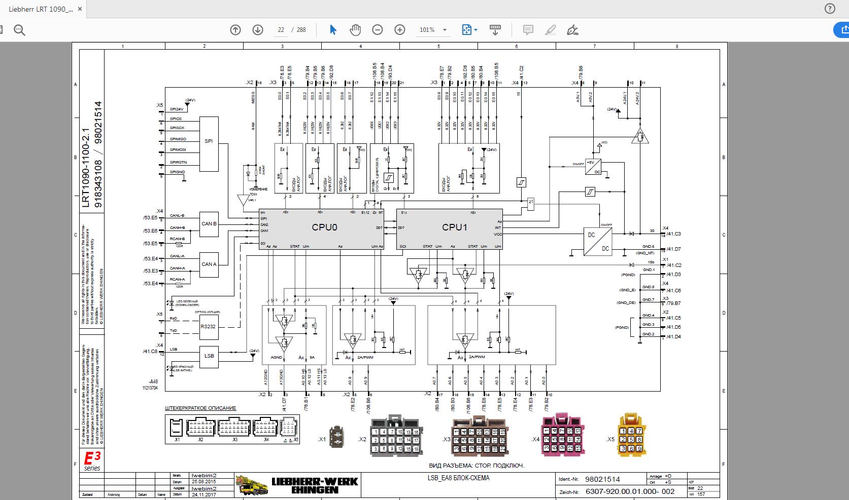 Liebherr LRT 1090 1100 2.1 Wiring Diagram RU 5