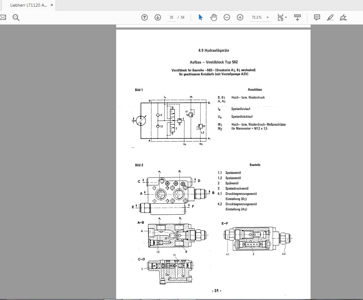 Liebherr LT 1120 899601108 Service Manual Deutsch 5