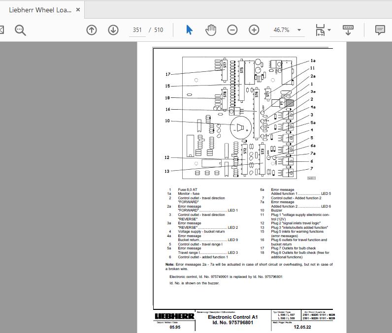 Liebherr Wheel Loader L504 L522 Service Manual 4
