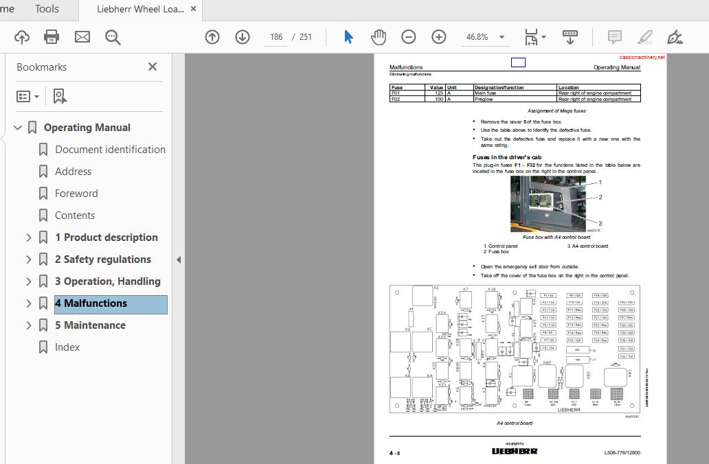Liebherr Wheel Loader L506 776 12800 Operation Manual 4