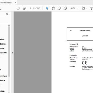 Liebherr Wheel Loader L506 1577 en Service Manual 1