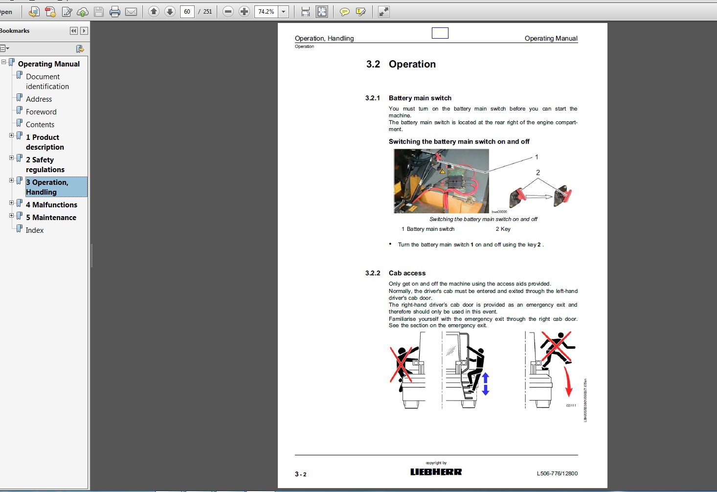 Liebherr Wheel Loader L506 776 from 12800 Operating Manual 07 2009 3