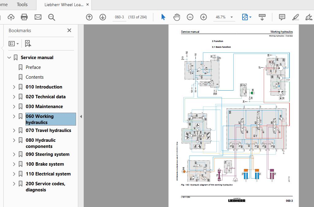 Liebherr Wheel Loader L507 1259 Service Manual 3