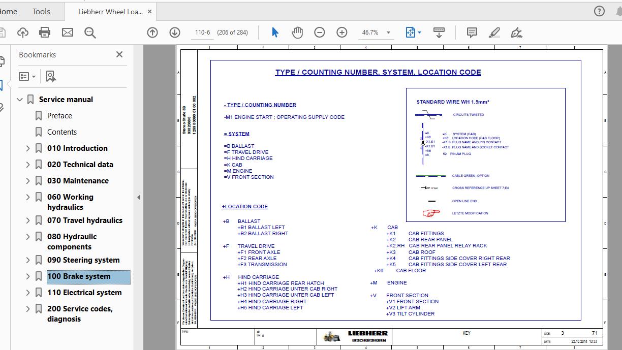 Liebherr Wheel Loader L507 1259 Service Manual 4