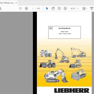 Liebherr Wheel Loader L508 778 from12800 Operation Manual 1