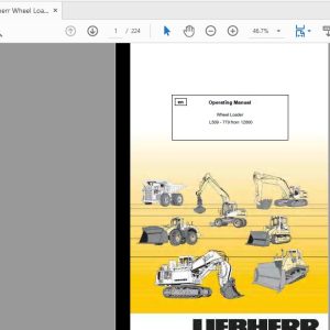 Liebherr Wheel Loader L509 779 from 12800 Operation Manual 1