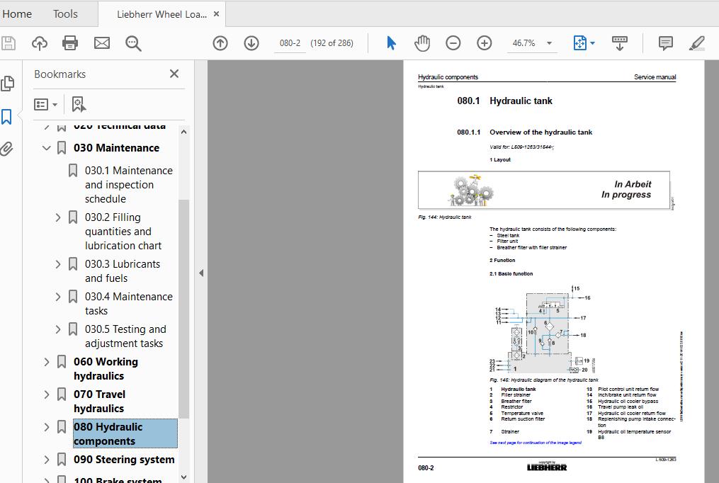 Liebherr Wheel Loader L509 1263 en Service Manual 3