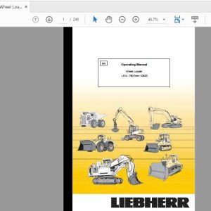 Liebherr Wheel Loader L514 790 from 10620 Operation Manual 1