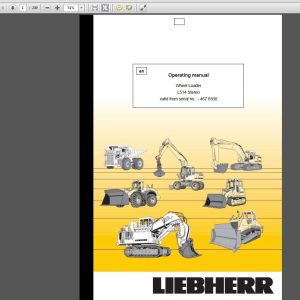 Liebherr Wheel Loader L514 Stereo 4678500 Operating Manual 09 2003 1