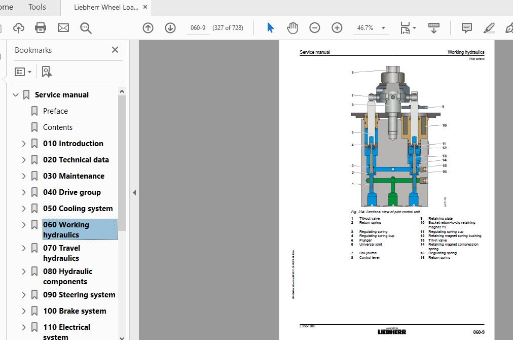 Liebherr Wheel Loader L556 1288 Service Manual 2