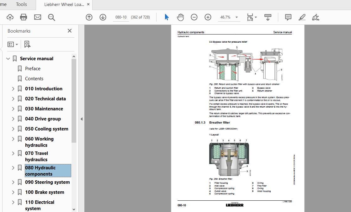 Liebherr Wheel Loader L556 1288 Service Manual 3