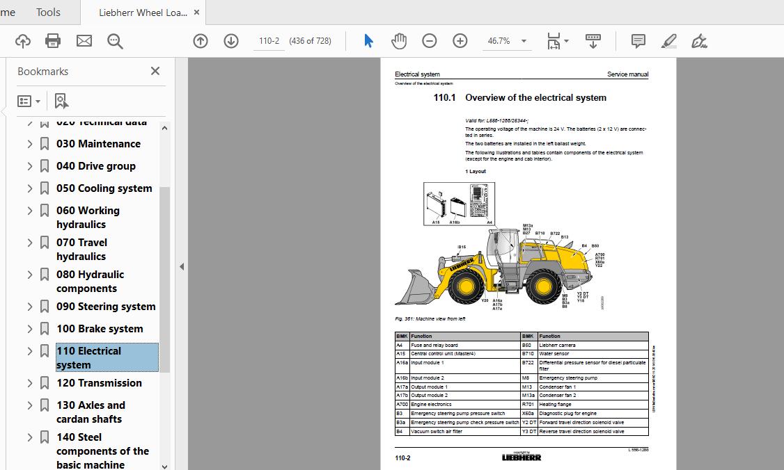 Liebherr Wheel Loader L556 1288 Service Manual 4