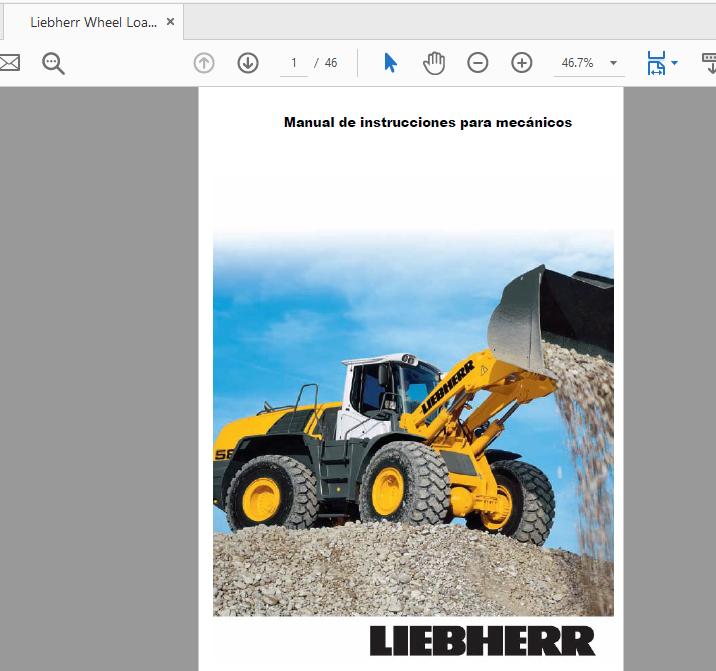 Liebherr Wheel Loader L566 L576 L580 14171 Electrical Hydraulic Schematic 1