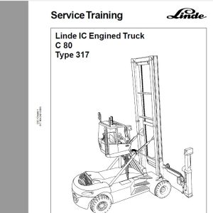 Linde IC Engined Truck C80 Series 317 Service Training 1