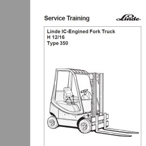 Linde IC Engined Truck H 1216 Type 350 Service Training 1