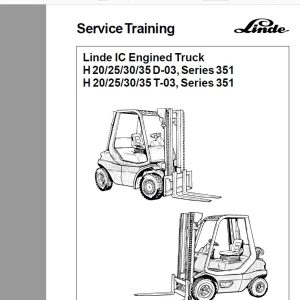 Linde IC Engined Truck H 20253035 D 03T 03 Series 351 Service Training 1