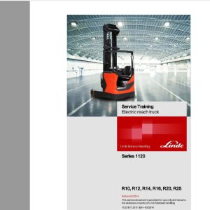 Linde Material Handling Truck R10 R12 R14 R16 R20 R25 Series 1120 Workshop Manual 1